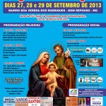 Cartaz Festa cartaz Sagrada Familia Boa Vereda 2013 fotolito